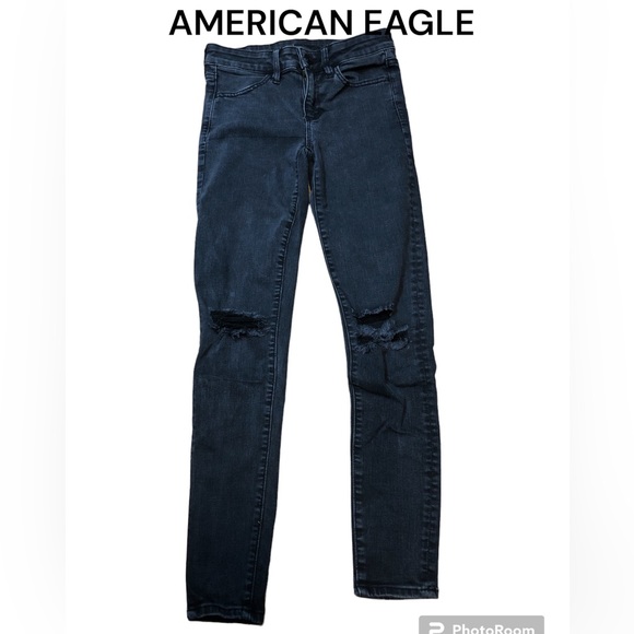 AMERICAN EAGLE distressed jeggings - Picture 1 of 9